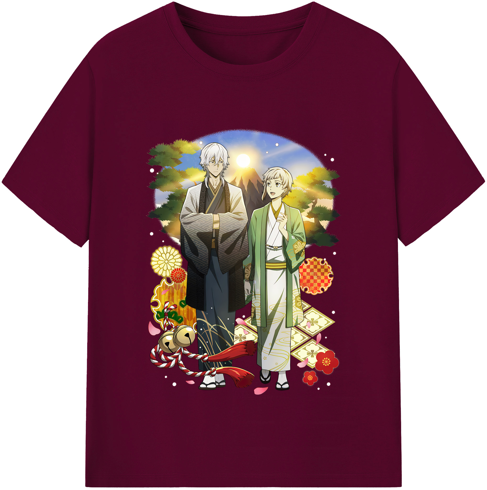 （画像用） 文豪ストレイドッグス Bungo Stray Dogs レディースカジュアルプリントTシャツ（綿100％）
